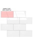 SAMPLE of Large White Subway Peel &amp; Stick Composite Wall Tiles - WSTL63 image