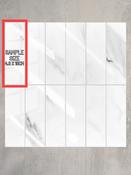 SAMPLE of Calacatta White Marble Peel &amp; Stick Composite Wall Tiles (4.8 x 15cm) - CWRT52 image