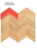 SAMPLE of Pine Wood Chevron Peel &amp; Stick Composite Wall Tiles - - PWCT62