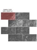 SAMPLE of Black Concrete Subway Peel &amp; Stick Composite Wall Tiles - BCST89 image