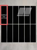 SAMPLE of Onyx Black Rectangle - Peel &amp; Stick Composite Wall Tiles (4.8 x 15cm) - OBRT17