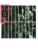 SAMPLE of Indian Green Marble Flute - Peel &amp; Stick Composite Wall Tiles (6 x 15cm) - IGMFT93