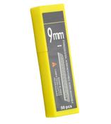 50PK - 9mm 60° Blades Stainless Steel