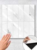 Calacatta White Marble Peel &amp; Stick Composite Wall Tiles - (28.8 x 29.6cm) image