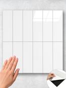 Ghost White Rectangle - Peel &amp; Stick Composite Wall Tiles - (28.8 x 29.6cm) image