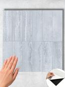 Silver Concrete Rectangle - Peel &amp; Stick Composite Wall Tiles (28.8 x 29.6cm) image