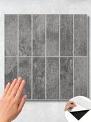 Grey Concrete Rectangle - Peel &amp; Stick Composite Wall Tiles (28.8 x 29.6cm) image