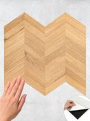 Pine Wood Chevron Peel &amp; Stick Composite Wall Tiles - (29.6 x 25.3cm)