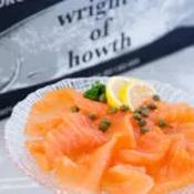 Irish Organic Oak Smoked Salmon by Wrights of Howth - 900g / 2.0lbs - sliced
