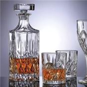 750ml Whiskey Decanter with 6 Whiskey Glasses - Newbridge Silverware - Wrights of Howth image