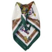Book of Kells Square Signature Scarf - Patrick Francis - Green