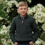 Perfect Boys Half Zip Sweater | Irish Knitwear image