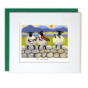 Bl-ewe Grass Greeting Card - Thomas Joseph - Wrights of Howth image