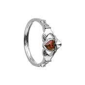 Boru Jewellery June Birthstone Claddagh Ring – Alexandrite - Wrights of Howth image