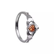 Boru Jewellery November Birthstone Claddagh Ring – Citrine - Wrights of Howth image