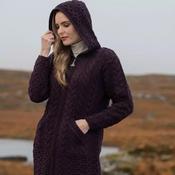 Perfect Bundoran Hooded Double Coat | Irish Knitwear image