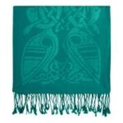 Celtic Wool Scarf - Patrick Francis - PURPLE/GREEN image