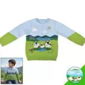 Kid's Sheep Jumper - Daydream Ireland - 5/6 yr, Blue
