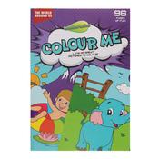 World of Colour A4 Perforated Colouring Book - 96 Pages -The World Around Us