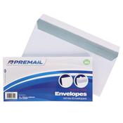 Premail DL Peel &amp; Seal Envelopes - 110 x 220mm - White - Pack of 50