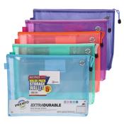 Premto Pastel A4+ Extra Durable Mesh Storage Wallet - Pack of 5