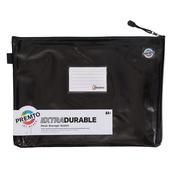 Premto A4+ Extra Durable Mesh Wallet with Zip - Jet Black