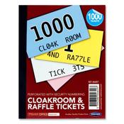 Premier Office Cloakroom &amp; Raffle Tickets - 1000 Tickets
