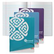 Ormond Multipack | A4 Durable Cover Manuscript Book - Margin Ruled - 160 Pages - Pack of 3