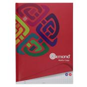 Ormond A4 Maths Hardcover Copy Book - 7mm Squares - 128 Pages