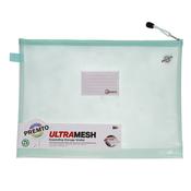 Premto Pastel B4+ Ultramesh Expanding Wallet with Zip - Mint Magic Green