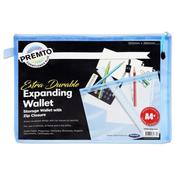 Premto Pastel A4+ Extra Durable Mesh Wallet with Zip - Cornflower Blue