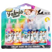 World of Colour Brilliant Fabric Paints with Presicion Nib - Create Your Own Style - Pack of 5 image