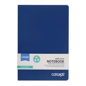 Concept A5 Soft Cover Notebook - 192 Pages - Blue