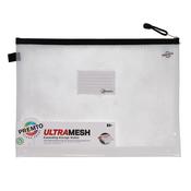 Premto A4 XXL Ultramesh Expanding Wallet - Clear Pearl