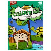 World of Colour A4 Perforated Colour Me Colouring Book - 48 Pages - Awesome Pets image
