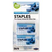 Premier Office 26/6 Staples - Pack of 2x1000 Staples image