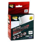 Stik-ie Multipurpose Hook &amp; Loop Fastening Tape Roll - 5m x 25mm - White