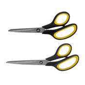 123ink 2-piece soft grip handle scissors set (195 and 230mm) image