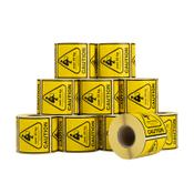 123ink "CAUTION, +20kg" package labels | 10-pack