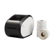 123ink LW650 label printer - bundle with 4 rolls of wide address labels image