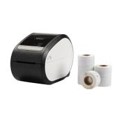123ink LW650 label printer - bundle with 6 rolls of address labels image