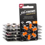 123ink XX-TREME Longlife Extra 13 / PR48 / Orange hearing aid battery | 60-pack image