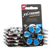 123ink XX-TREME Longlife Extra 675 / PR44 / Blue hearing aid battery | 60-pack image