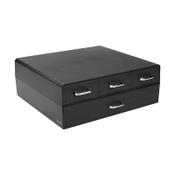 123ink black coffee capsule holder with 4 drawers