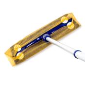 123ink floor mop with telescopic handle, 70cm-122cm + wipes (5 pack) image