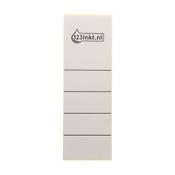 123ink grey self-adhesive spine labels, 61mm x 191mm (10-pack)