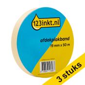 123ink masking tape, 19mm x 50m (3-pack) image
