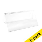 123ink transparent menu clip, 100mm (5-pack)