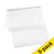 123ink transparent menu clip, 50mm (5-pack)