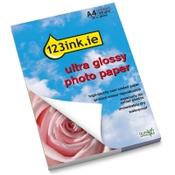 123ink ultra gloss photo paper, A4, 300g (20 sheets) image